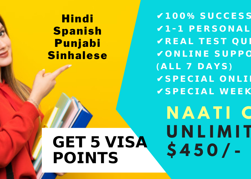 A woman pointing at a visa points