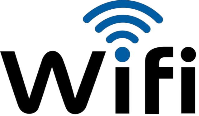 a wifi symbol with a black background